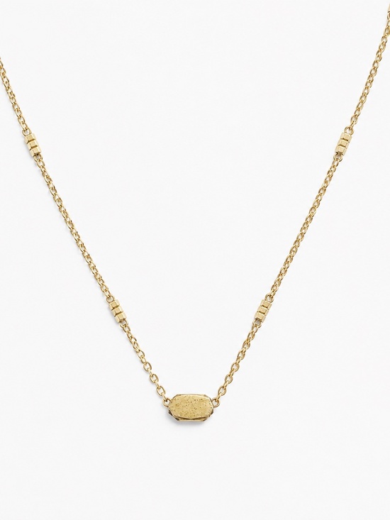 Kendra Scott Jewelry - Retired Kendra Scott Gold Minimalist Hexagon Pendant Necklace